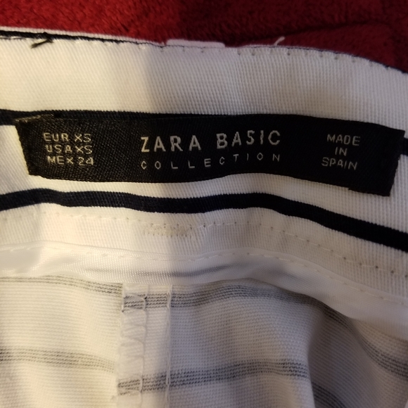 NWT Zara Basic Collection Size XS Color White/Black - Picture 6 of 6